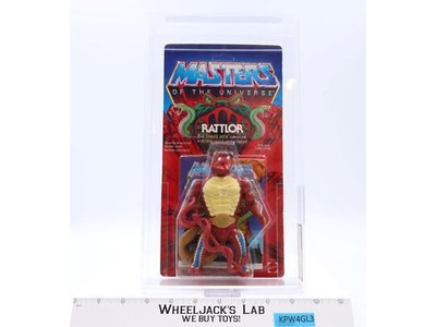 Rattlor AFA GRADED 75 75/80/85 Masters of the Universe MOTU 4-Back Mattel NEW