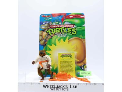 Movie Star Splinter w/Card 100% Complete TMNT 1992 Playmates Action Figure