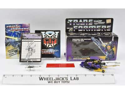 Shrapnel W Box 100% Complete 1985 Vintage Hasbro Action Figure G1 Transformers