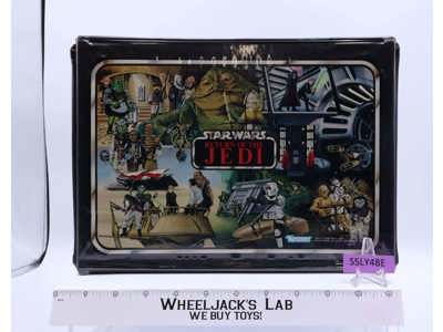 Star Wars ROTJ RED TRAYS W/Insert & Stickers Vinyl Collector's Case 1983 Kenner