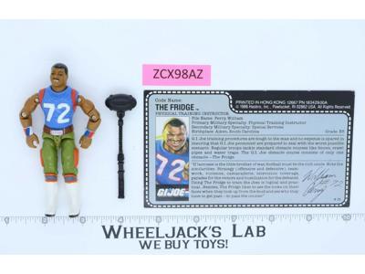 The Fridge V1 RED CARDBACK 100% Complete G.I. Joe 1986 Hasbro Vintage Figure