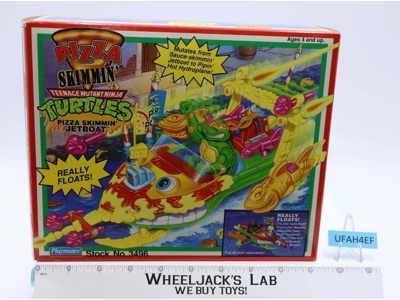 Pizza Skimmin' Jetboat 100% Complete TMNT 1994 Playmates Action Figure Vehicle