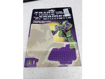 Bonecrusher Devastator Cardback Vintage 1985 G1 Transformers Action Figure