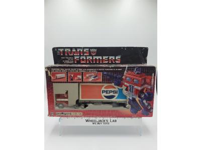 Optimus Prime PEPSI CANADIAN W/Box 100% Complete 1986 G1 Transformers