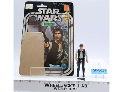 Han Solo SMALL HEAD 100% Complete 12 Back-A Star Wars 1977 Kenner NO REPRO