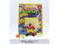 T.D. Tossin' Leo 100% Complete W/Card TMNT 1991 Playmates Action Figure