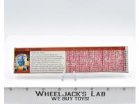 Tailgate Action Figure Tech Spec 1986 Vintage Hasbro G1 Transformers