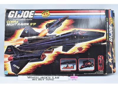 Night Raven S3P W/ Driver & Box Complete G.I. Joe 1986 Hasbro Vintage Vehicle
