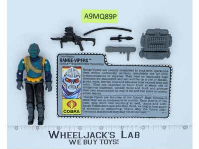 Range-Vipers V1 100% Complete 1990 G.I. Joe Hasbro Vintage Action Figure