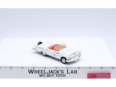 White Ford Thunderbird Pull Back Action 1956 Vehicle Car