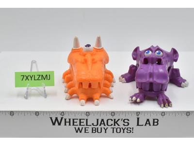 Mini Ghost Traps ORANGE & PURPLE 100% Complete 1987 Real Ghostbusters Vintage