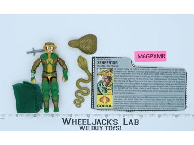 Serpentor V1 100% Complete G.I. Joe 1986 Hasbro Vintage Action Figure