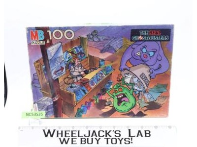 #4747-1 The Real Ghostbusters Complete 1984 Milton Bradley 100 Piece Puzzle