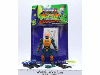 Supermutant Michaelangelo 100% Complete W/Card TMNT 1994 Playmates Action Figure