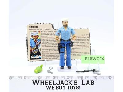 Shipwreck V1 100% Complete G.I. Joe 1985 Hasbro Vintage Action Figure