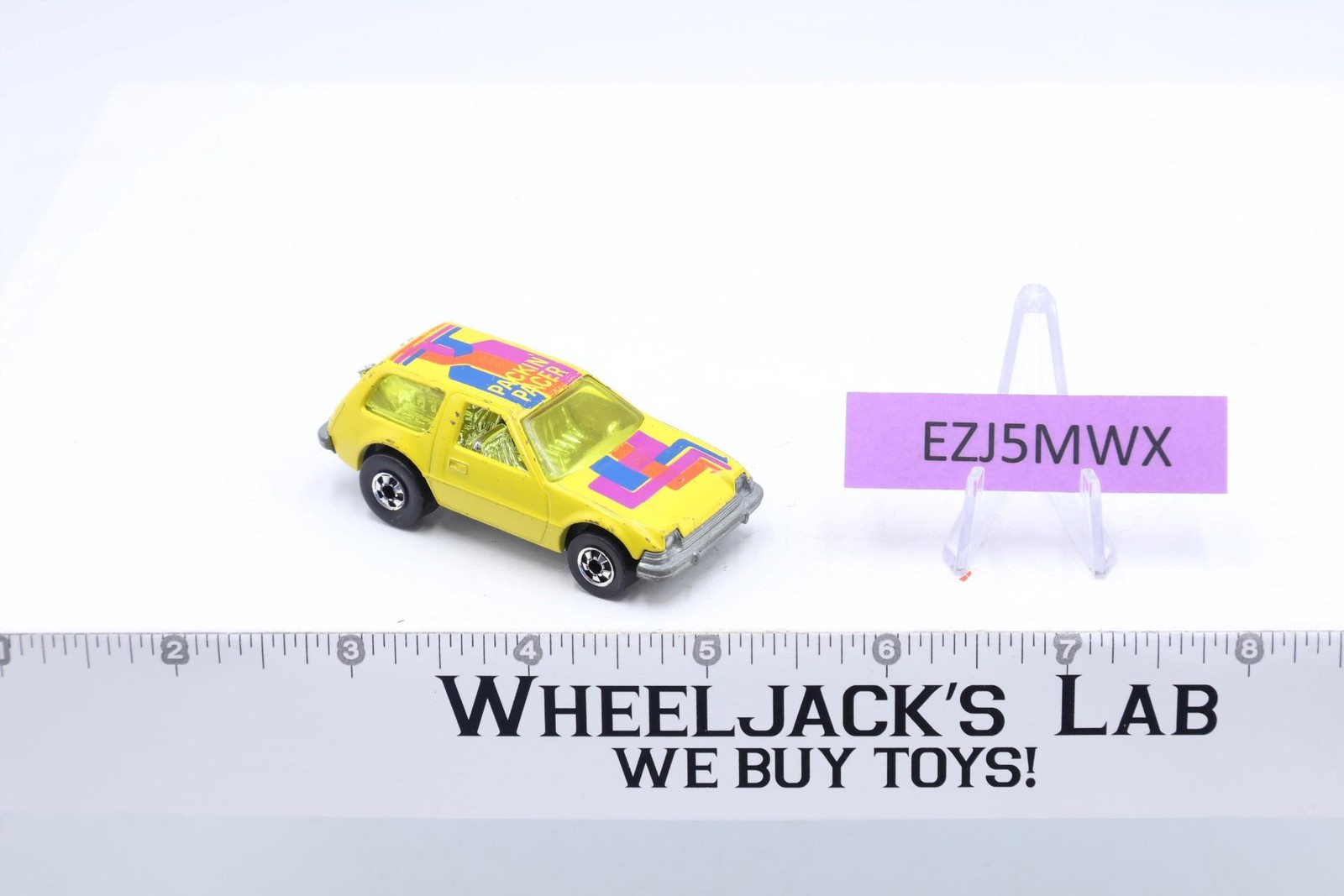 Packin Pacer Yellow Flying Colors 1977 Blackwall Hot Wheels Mattel Vintage HK