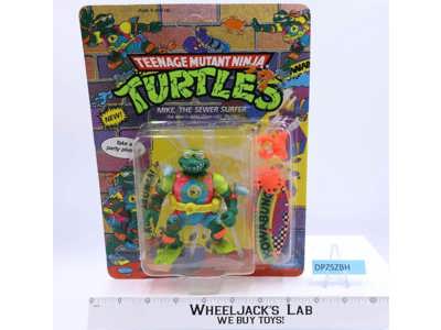 Mike the Sewer Surfer Teenage Mutant Ninja Turtles TMNT 1990 Playmates NEW MOSC