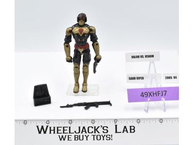 Sand Viper v4 100% Complete GI Joe Valor vs Venom 2005 Hasbro Action Figure