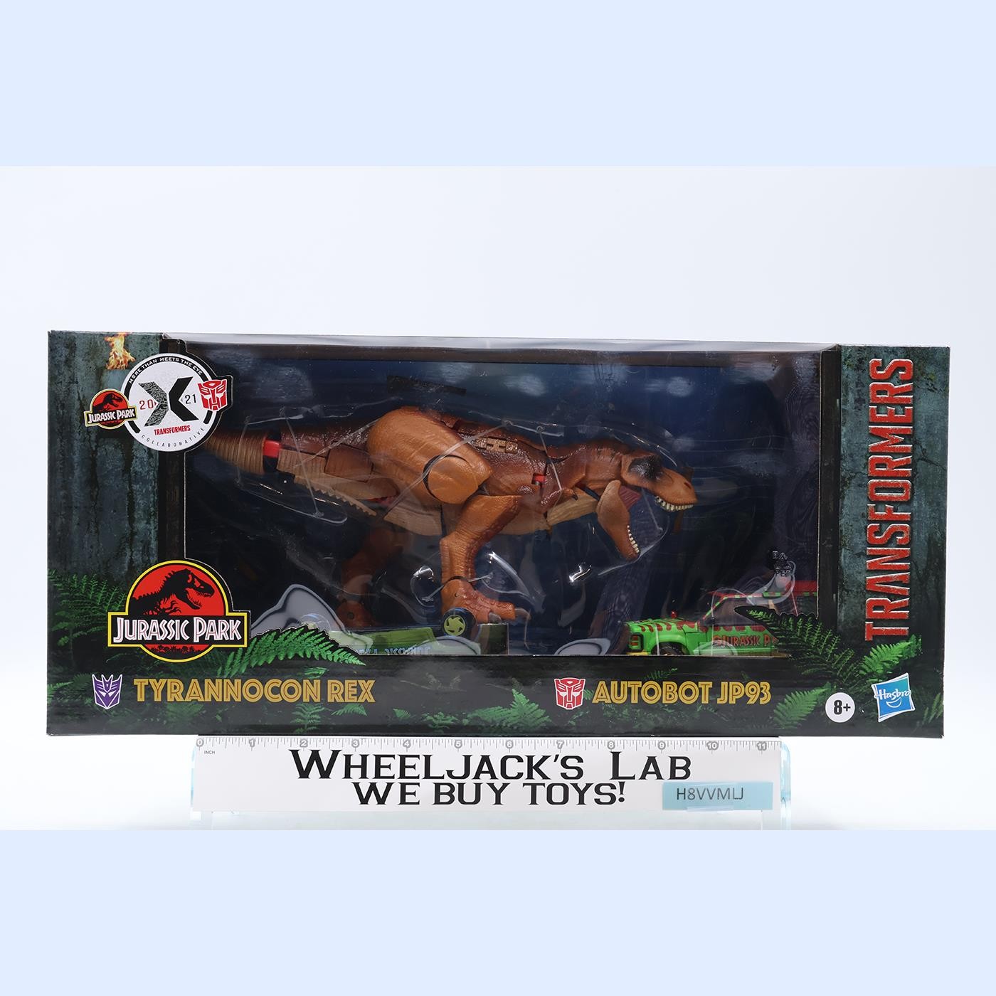 Tyrannocon Rex & Autobot JP93 Transformers x Jurassic Park Hasbro NEW SEALED
