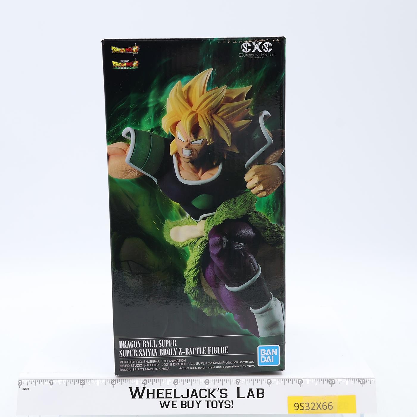 Dragon Ball Super Saiyan Broly Z Battle Figure Bandai SCultures MIB