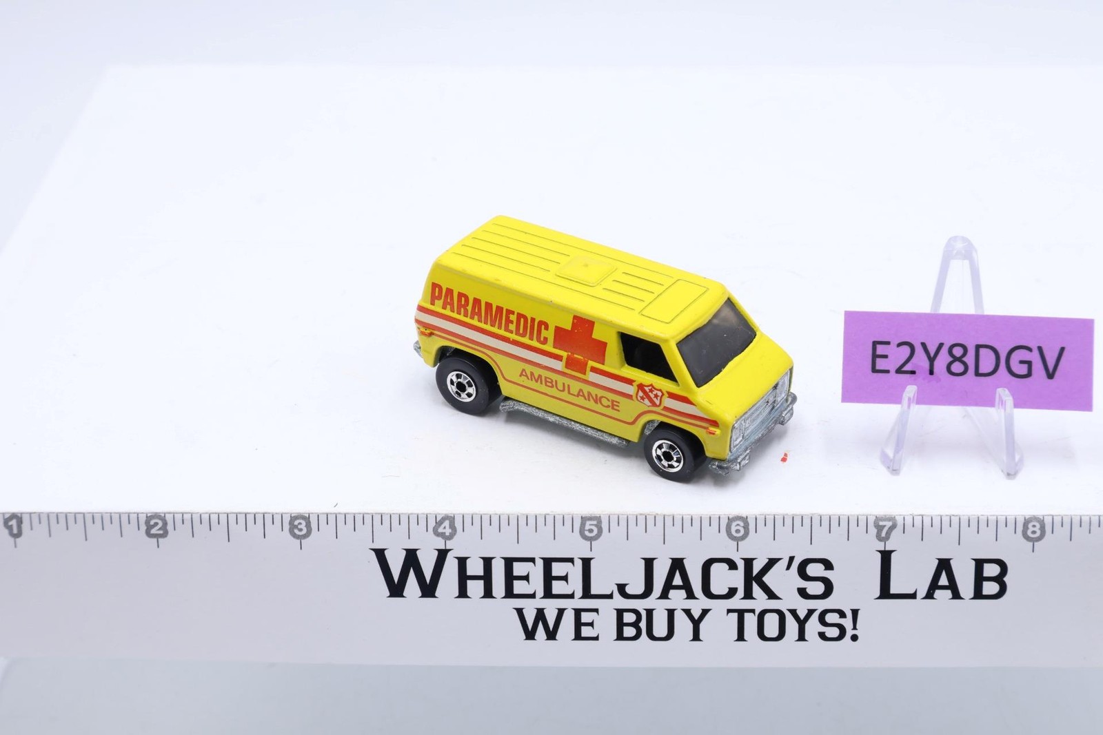 Paramedic Ambulance Van Yellow 1974 Blackwall Hot Wheels Mattel Vintage HK