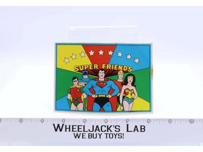 Super Friends Card With 5 Superheroes: Superman, Batman, Robin,etc. 3.5 X 5 in.