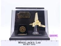 Star Wars Gold Plated Imperial Emblem & Shuttle Micro Machines 1996 Galoob