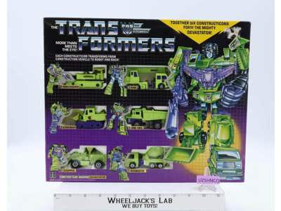 Devastator NR MINT FIGS W NICE BOX 100% Complete 1985 Vintage G1 Transformers