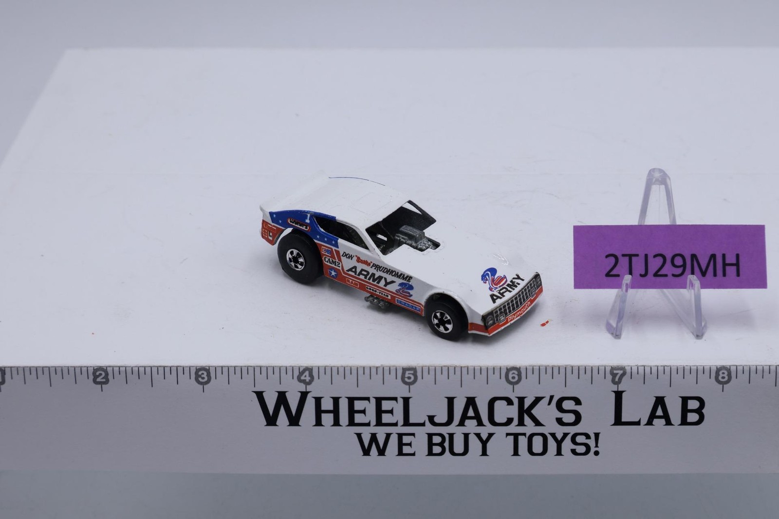 Don Prudhomme Snake Army 1977 1979 Mattel Vintage Hot Wheels Blackwall NICE!!