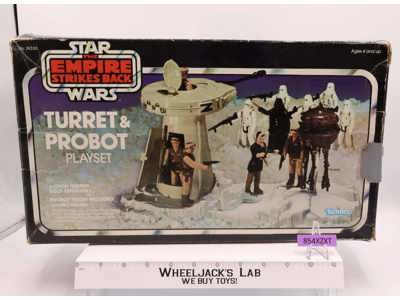 Turret & Probot 100% Complete W/Box NICE COLOR Star Wars ESB 1980 Kenner Playset