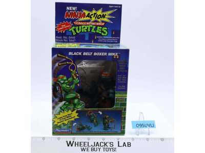 Black Belt Boxer Mike 100% Complete Ninja Action TMNT 1993 Playmates Figure