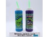Lot of 2 Water Bottles TMNT Donatello Leonardo 1990 Mirage Studios