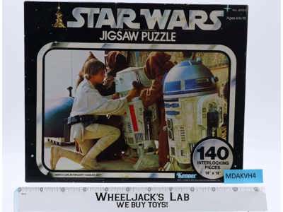 Star Wars Jigsaw Puzzle Complete 140 Interlocking Pieces 14"x18" 1977 Kenner