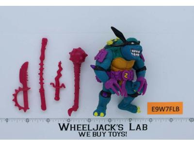 Slash 100% Complete Teenage Mutant Ninja Turtle TMNT 1990 Vintage Playmates