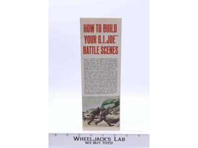 How To Build Your G.I. Joe Battle Scenes Instruction Booklet G.I. Joe Vintage