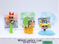 Lot of 3 Powerpuff Girls 2000 Subway Kids Pak Toys Blossom Buttercup Bubbles