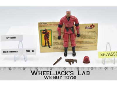 Cobra C.L.A.W.S. Commander 100% Complete G.I. Joe Spy Troops 2003 Hasbro Figure