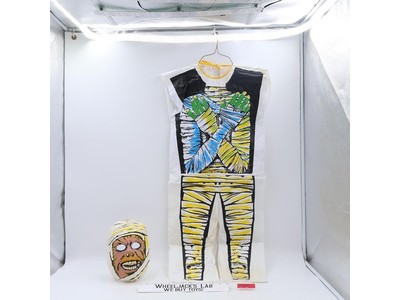 Spooky Spooks "Mummy" Halloween Costume & Mask 1979 Vintage Collegeville