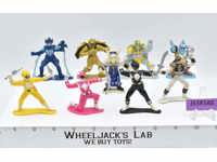 Lot of 9 Mini Power Rangers 1990's Bandai 3" Action Figures