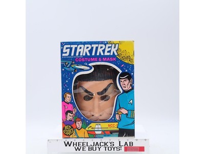 Mr. Spock Star Trek 1970's Halloween Costume & Mask w/Box Ben Cooper Medium