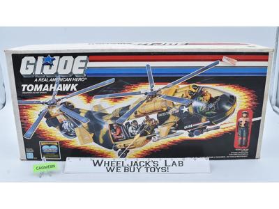 Tomahawk & Lift-Ticket Complete W/Box G.I. Joe 1986 Hasbro Action Figure Vehicle