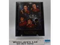 Fab Four Inaugural Tour Artist Rendition AUTOGRAPHED Plaque 299/300