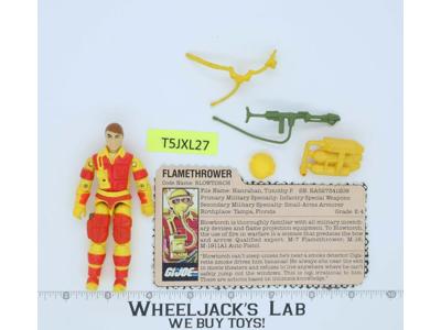 Blowtorch V1 100% Complete G.I. Joe 1984 Hasbro Vintage Action Figure