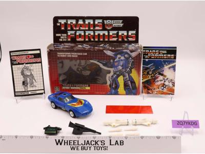 Tracks 100% complete W/Box 1985 G1 Transformers Hasbro Vintage Action Figure