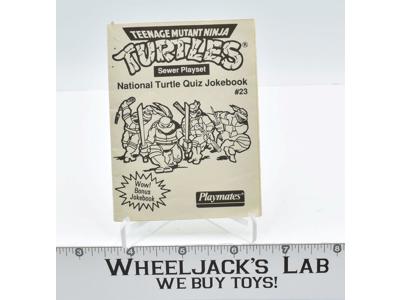 Teenage Mutant Ninja Turtles National Turtle Quiz Jokebook #23 1989 Playmates