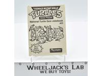 Teenage Mutant Ninja Turtles National Turtle Quiz Jokebook #23 1989 Playmates