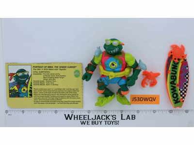 Sewer Surfer Mike Complete Teenage Mutant Ninja Turtles TMNT 1990 Playmates