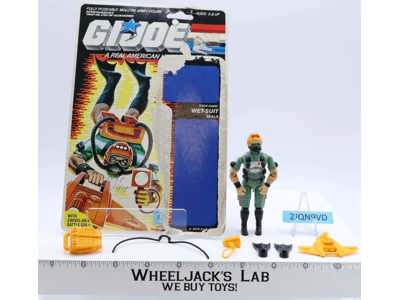 Wet-Suit V1 100% Complete W/Card GI Joe 1986 Hasbro Vintage Action Figure