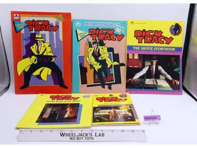 Lot of 5 Dick Tracy Books 1990 Golden Book Vintage