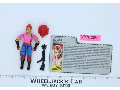 Zarana EARRINGS V1 100% Complete G.I. Joe 1986 Hasbro Vintage Action Figure